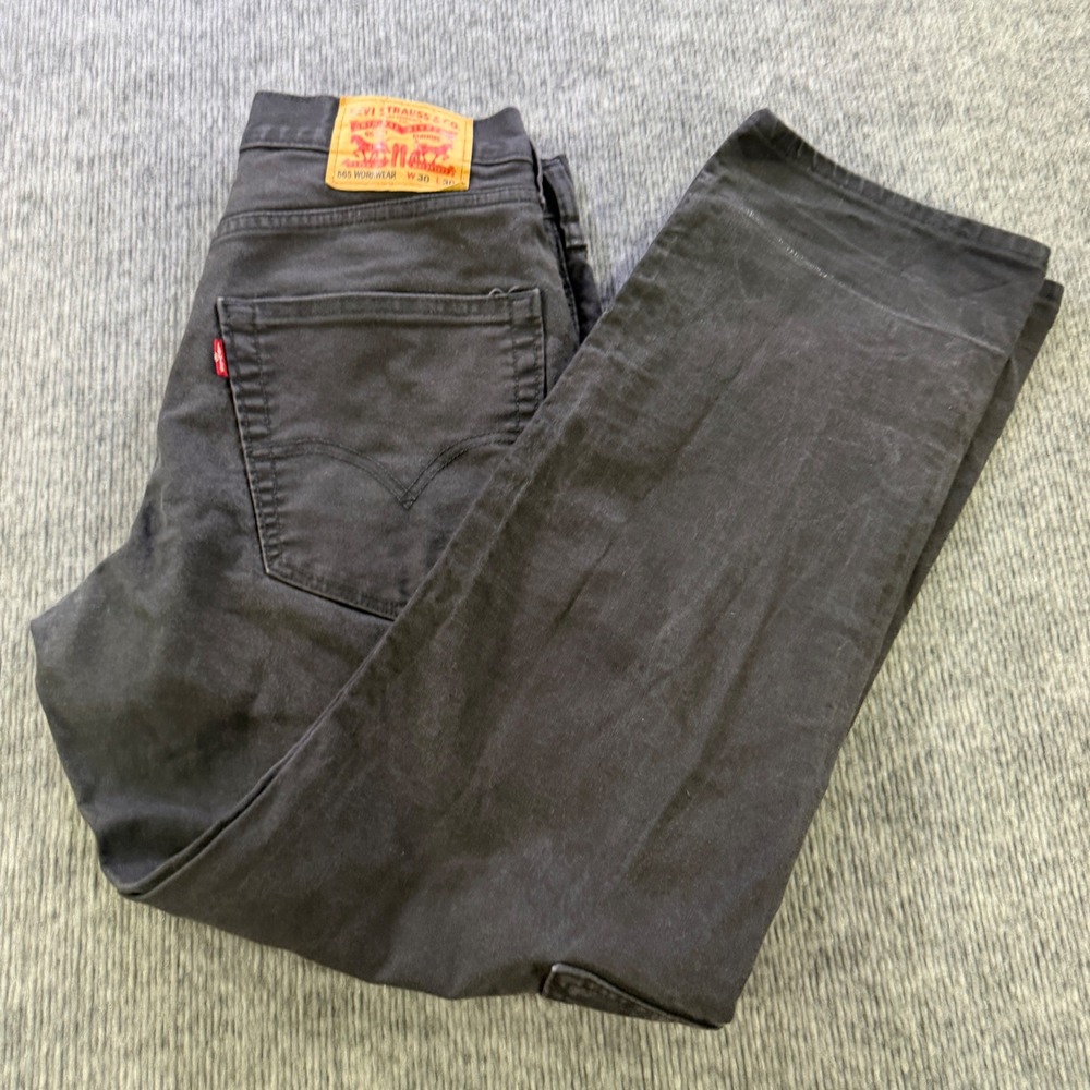 Levi's 565 Workwear Carpenter Pants Cotton Black W30 L30 Gorpcore